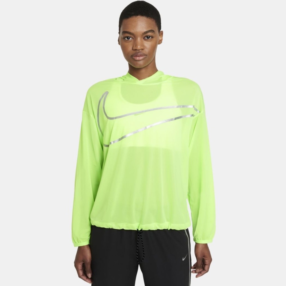 Nike Mesh Neon Size M W/ Hood and Drawstring